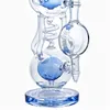 Berauschende Glasbongs Shisha/New Pipe Matrix-Bong mit gebogenem Hals, Ganzglas-Recycling-Wasserpfeife