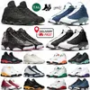 Scarpe da basket da uomo 13 13s Flint Wolf Grigio Blu Rosso Nero Playoff Grano Uomo Sport Sneaker Scarpe da ginnastica Puls Taglia 7-13