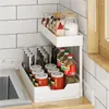 Kitchen Storage Drawable Drawer Basket Convenient Rust-proof Time-saving Installation Waterproof Saving Space Household Accessories Sorting