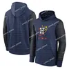 Houston''astros''hoodie Mannen Vrouwen Jeugd Olive 2024 Salute to Service Therma Performance Pullover Custom Red Baseball Hoodie