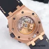 Business Wrist Watches Chronograph Wristwatch AP Watch Royal Oak Offshore Series Precision Steel 18k Rose Gold Automatic Machinery 42mm Date Display Timing Functi