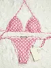 Kvinnors designer baddräkter sommar sexig kvinna bikinis modebrev trycker badkläder högkvalitativa lady baddräkter S-XL