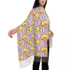 Lenços Bonito Chocobo Borla Cachecol Mulheres Soft Final Fantasy Science Game Shawl Wrap Feminino Inverno