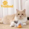 Brinquedos interativos para gatos, melodia de pássaro, ativado por toque, som eletrônico real chrip para gatos internos, brinquedo realista para gatos