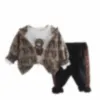 Ragazzi cartoni animati vestiti set bambini lettera stampata abiti casual bambini fondo T-shirt giacca con cappuccio pantaloni larghi 3 pezzi Z6926