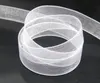 10 st 12 mm White Organza Ribbon Bridal Decor Edge Gift Jewelry 1 Roll 50yds3482113