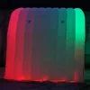 wholesale Tente personnalisée Superbe extérieure promotionnelle LED lumière tunnel gonflable tente entrée de sport aérien pour l'entrée de l'événement de fête de mariage avec ventilateur