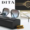 Original 1to1 Dita La première commande est immédiatement réduite Lunettes de soleil DITA Tita Lunettes décontractées d'affaires de haute qualité Fashion Street Photo 66CL