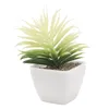 Decoratieve bloemen 6 stks Pot Artificial Succulents Plants in potten Plastic nep thuisplant Decor voor woonkamerkantoor