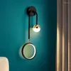 Lâmpadas de parede Nordic LED luzes quarto cabeceira sala de estudo lâmpada de leitura preto ouro ajustável casa iluminação interior decoração luminárias