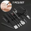 Enhancers 7pcs Pedicure Tools Professionele voetverzorgingsset Ingegroeide teennagel verwijderen Correctie Clippers Teennagelvijl Lifter Nagelbehandeling