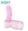 IKOKY pénis anneaux érotiques anneau de doigt agrandissement du pénis retard éjaculation Sex Shop TPE Sex Toys pour hommes conception de pouce q1707187500409