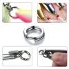 Lures 500~1000pcs Fishing Rings Stainless Steel Split Ring High Quality Strengthen Solid For Lure Bait Connecting Fishing Accessories