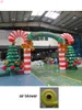 Free Ship Outdoor Activities 10mW (33ft) with blower Inflatable Christmas Tree Arch for Outdoor Xmas Advertising