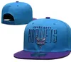 Charlotte''hornets'''all caps 2023-24 unisex baseball czapka snapback hat mistrzów szatnia 9fifty haft haft haftowy wiosna letnia czapka