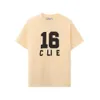 CEL Home Summer Pure Cotton High Edition Classic Chest Letter Printed Men's and Women's T-shirt Versatile Loose Short Slept