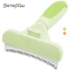 Combs Benepaw Professional Dog Brush Bekväm ergonomisk kattvalpkam Cam Pet Grooming Tool Tarove Shedding Hair Mats Tassles