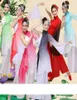 Bühnenkleidung Kinder Rot Traditioneller Chinesischer Tanz Frau Mann Kostüm Für Volkstanz Nationale Kleidung Frauen Fan KostümeStage7564574