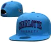 Charlotte''hornets'''all caps 2023-24 unisex baseball czapka snapback hat mistrzów szatnia 9fifty haft haft haftowy wiosna letnia czapka