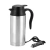 Ferramentas 12v/24v copo de aquecimento elétrico chaleira aço inoxidável garrafa aquecedor de água para chá café beber viagem carro caminhão chaleira 750ml