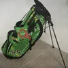 Bags Golf Stand Bags New GOLF bag Green red circle T nylon cloth bag shoulder ultra light bracket bag Golf supplies large capacity Contact us for more pictures