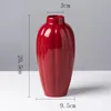 Vasos cerâmica vaso vermelho pequeno desktop decorativo para lareira sala de jantar quarto sala de estar decoração de casa