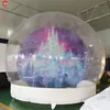 wholesale Free Delivery outdoor activities 2022 commercial Inflatable Snow Globe Christmas Photo Booth bubble tent For Promotion Advertising