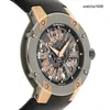 Relógio de pulso de diamante designer rm relógio de pulso rm033 relógio masculino ultrafino automático de titânio rm033 amti sea