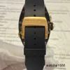 Zegarek ze strony gwiazd Ram na rękę RM RM037 Women Series 52.63*34,4 mm Automatyczny kalendarz mechaniczny Czarna ceramiczna czarna warga z diamentowym zegarkiem