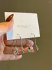 Dingle örhängen franska geometrisk metallstil örhänge ljus lyxig utsökt och avancerad känsla av oregelbunden personlighet unik