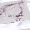 Braccialetti con ciondoli Gioielli squisiti Bracciale coppia Donna Beautif Stella marina Corda tessuta a mano Fidanzata Studente Accessori regalo Drop De Dhkzh