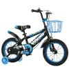 Bicycle Enfants Bicycle de 18 pouces Réglage de la hauteur du vélo avec roues auxiliaires Résistance Structure de la structure stable triangulaire des roues auxiliaire