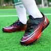 Sapatos de futebol americano crianças futsal hall botas crianças chuteiras grama tênis meninos menina treinamento atlético ao ar livre calçados esportivos