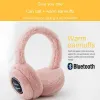 Headphone/Headset Warm Ear Muffs Velvet Cute Usb Plush For Outdoor Sports Music Headsets Plush Faux Rabbit Fur Wireless For Men Women