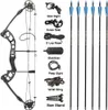Bow Arrow 30-60 lb Archery Compound Bow Light Magnesium Alloy Standpipe Bow and Arrow Set Shooty Puls Bow YQ240301