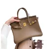 Original Tote Bag New high-end lychee patterned leather top layer cowhide handbag for carrying out womens bags TOGO pattern