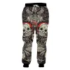 Sweatpants New Men's Y2k Skull Sweater Pants, 3D Print, Casual Pants, Harem Joggers, Hooded Golf Shirt, Sweat Pants, New, Tops Streetwear