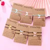 Link Bracelets 2pcs/set Drip Oil Couples Friend Butterfly Bracelet Adjustable BFF Friendship Jewelry Gifts For Kids