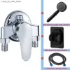 Bathroom Sink Faucets G1/2 bathtub shower faucet hot and cold water mixing valve bathroom shower countertop mounted chrome valve bathroom shower Q240301