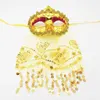 Party Supplies Sexy Belly Dance Veil Makeup Christmas Halloween Muslim Fun Women's Mask Gold