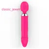 Bâton AV vibrant à Double tête, Instrument de Masturbation féminine, bâton de Massage en Silicone, produits sexuels pour adultes, offre spéciale