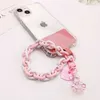 Mobile Phone Lanyard Short Style Wrist Rope Girl Heart Hanging Ornament Portable Anti-loss Schoolbag Key Chain Multi-purpose