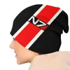 Berets Mass Effect N7 Emblem Bonnet Beanie Strickmütze Männer Frauen Hip Hop Alliance Military Videospiel Warme Winter Skullies Beanies Caps