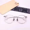 Solglasögonramar Limited Edition Vintage Eyeglass Ultralight Pure Titanium Frame EV557 Retro Round Cat-Eye Style Eyewear Japan Production