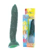 Baile Brandneue große Dildos aus grüner Gurke, weiches Silikon, riesiger Penis, weibliches Sexspielzeug, Sexprodukte für Frauen q17112435725490