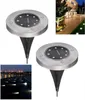 Luci da ponte impermeabili da giardino a luce da terra ad energia solare con 8 LED Lampada solare per cortile di casa Vialetto Prato Road1220889