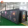 Free Ship Outdoor Activities 9x4x2mH (30x13.2x6.5ft) custom made printed inflatable haunted house maze tag arena sport game for Halloween