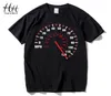 Tachimetro Moda Uomo T Shirt Moto Cotone Estate Auto Velocità Maglietta Punk Rock Maglietta nera per Man039s Fitness5775272