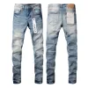 AIR designer PURPLE BRAND jeans pour hommes femmes pantalons jeans violets trou d'été haute qualité broderie violet jean Denim pantalon hommes violet Jeans 825690175