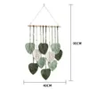 Feuille macramé tenture murale Boho chambre décor à la maison tissé esthétique tapisserie murale maison salon décoration de mariage cadeau 240219